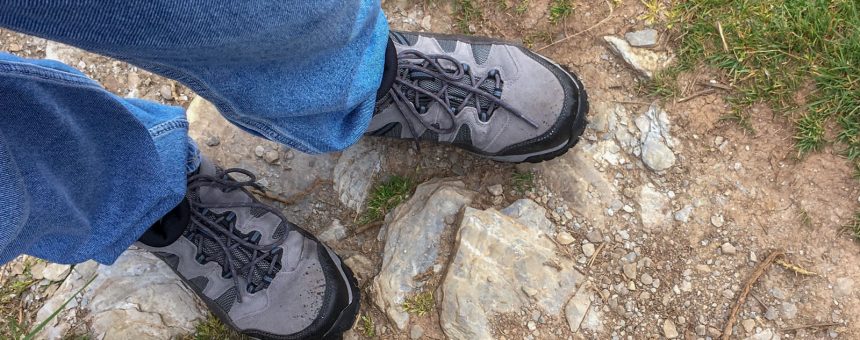 Picture of walking boots.